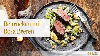 Bitburger grillt mit Manuel Weyer Rehrücken mit Spitzkohl [upl. by Nohtahoj562]