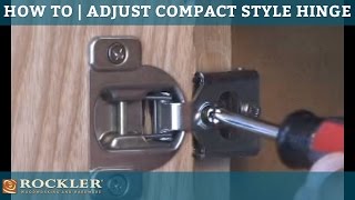 How To  Adjust Compact Style Hinges [upl. by Glenine]