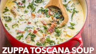 Dinner Zuppa Toscana Soup Olive Garden Copycat Recipe  Natashas Kitchen [upl. by Einnij]