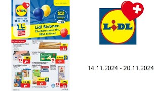 Lidl Prospekt CH  1411  20112024  Neueröffnung Siebnen [upl. by Fishback]