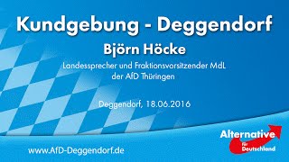 Björn Höcke  Kundgebung KV Deggendorf  180616 [upl. by Ris]