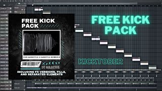 FREE HARDSTYLE amp RAWSTYLE Kick Pack  KICKTOBER [upl. by Gillette]