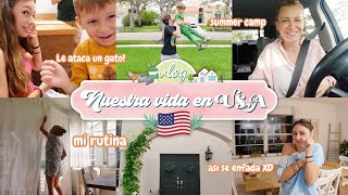 🇺🇸 Campamento de verano en ESTADOS UNIDOS ⛺️ esto pasa cuando cambias de país 🫠 Nuestra vida en USA [upl. by Hgielhsa]