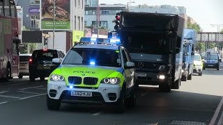 4 BMWs ARVs Money Transfer Bank of England  City Of London Police [upl. by Leddy446]