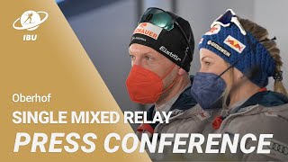 Oberhof 2023 Single Mixed Relay Press Conference [upl. by Sakhuja]