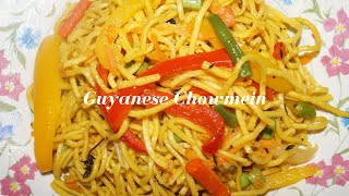 HOW TO MAKE GUYANESE CHOWMEIN NADEENS RECIPE [upl. by Nudd394]