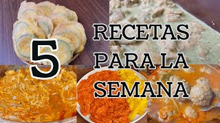 5 COMIDAS ECONÓMICAS 2 MAYOFABI ZEA [upl. by Atilam]