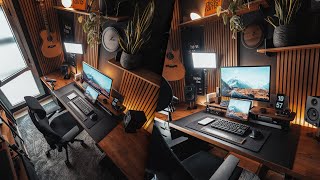 My 2024 Desk Setup  Home Office Tour New Monitor Chair amp Desk Accessories [upl. by Acir]