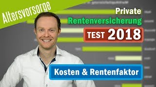 RENTENVERSICHERUNG TEST 2018  Die KOSTENGÜNSTIGSTE Rentenversicherung 🇩🇪 [upl. by Annawat]