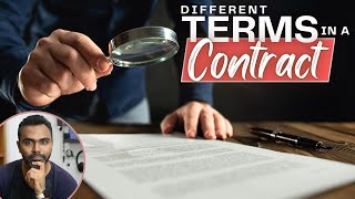 What are the Different type of Terms in a Contract [upl. by Salhcin338]