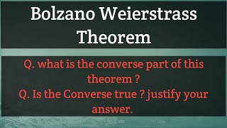 51  Important Questions of Bolzano Weierstrass theorem of limit point  Real Analysis [upl. by Ayom]