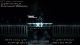 Linkin Park  The Emptiness Machine  piano karaoke instrumental cover [upl. by Jean535]