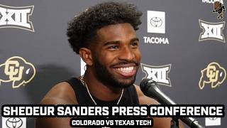 Shedeur Sanders on Throwing Tortillas amp More After HUGE Texas Tech Win [upl. by Einnil]