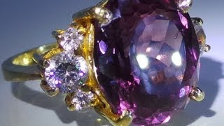 Natural Alexandrite with Gold ring 916 22K SOLD OUT [upl. by Schwab]