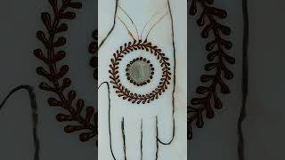 How to apply Beautiful Mehndi Design Front Hand with bangle mehndi shorts trending [upl. by Iaoh]