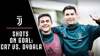 JUVENTUS SHOOTING CHALLENGE  RONALDO VS DYBALA VS HIGUAIN VS BERNARDESCHI VS PJACA [upl. by Jenny588]