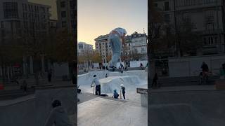 Chill line 🦾🖤 trottinettefreestyle explore skate trottinette skatepark viralvideo shorts [upl. by Tioneb]