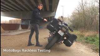 Crashing My Bike for YOU ☠️ 😱  Rackless MotoBags Testing [upl. by Zavala]