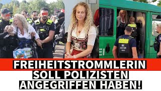 FREIHEITSTROMMLERIN SOLL POLIZISTEN ANGEGRIFFEN HABEN [upl. by Nedap322]