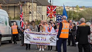 Pride of Bargeddie Flute Band  70th Anniversary parade 20thApril 2024 [upl. by Klarika]