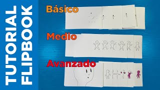 Tutorial de FLIPBOOK nivel principiante medio y avanzado 📒✍🏻 Animación en papel [upl. by Hoffer]