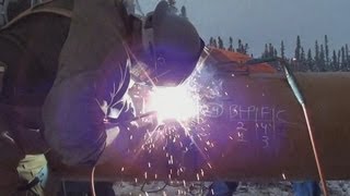 Pipeline Welding  More 20 Inch Mainline Action [upl. by Suiramaj]