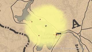 Red Dead Online Tesoro del Lago Isabella Lake Isabella Treasure Map Location [upl. by Aiciruam]