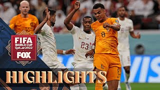 Netherlands vs Qatar Highlights  2022 FIFA World Cup [upl. by Onateag569]