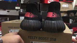 YEEZY BOOST 350 V2 黑紅真假比對影片 [upl. by Meedan]