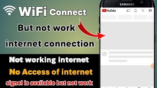 How to fix WIFI connected but no internet accessWifi connected but not workingWifi not access [upl. by Arocahs]