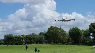 Taken at myrtle avenue Heathrow 15 07 2023 a windy landing [upl. by Kale]