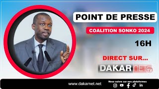 Conférence de presse  de la coalition Sonko président [upl. by Annavaig]