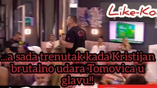 Zadruga 4  Tuča Kristijan Golubovic i Tomovic BRUTALNO [upl. by Neoma]