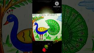 ROOT SPIRAL Activity  School Project yt ytshorts mathsproject rootspiral peacock [upl. by Giselle]