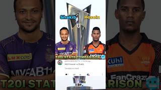 Shakib Al Hasan Vs Hosein T20I Comparison🥶 cricket ipl t20 shakib sports ytshorts shortsfeed [upl. by Culver]