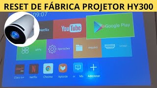 como resetar o projetor hy300 para os padrões de fábrica [upl. by Nna]