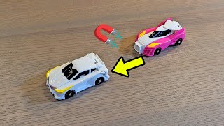 Transforming Magnet Cars Turn Into a Unicorn Hello Carbot [upl. by Yoral]