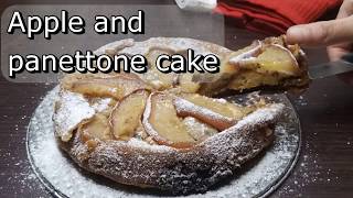 APPLE and PANETTONE CAKE  Recipe  Cucina in cucina [upl. by Atims792]