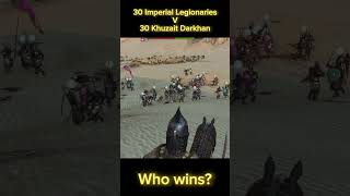 30 Imperial Legionaries V 30 Khuzait Darkhan who wins  Mount amp Blade Bannerlord bannerlord [upl. by Sadnak548]