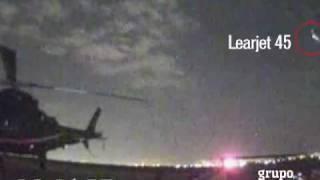 Muestra video caída del Learjet 45 Alta definición [upl. by Nivlac439]