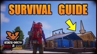 State Of Decay 2  SECRET LOOT LOCATIONS TOP BEST BASES Tips amp Tricks DRUCKER COUNTY MAP GUIDE [upl. by Ebag]