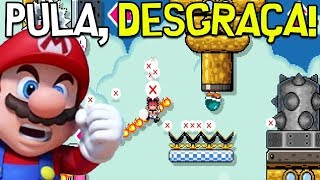 UMA FASE COM INTENÇÃO DE IRRITAR – Super Mario Maker SUPER MARTELEIRO [upl. by Hecker796]