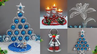 4 Low Cost Christmas Decoration ideas from waste Aluminium Foil  DIY Christmas craft idea🎄404 [upl. by Ardnaskela]