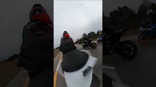 GSXR1000 vs BMW S1000RR K67 Roll race [upl. by Namolos]