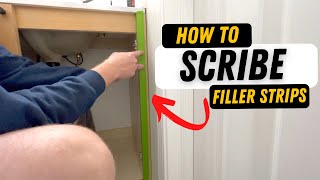 Scribing A Cabinet To A Wall Bents Woodworking [upl. by Enileuqkcaj]