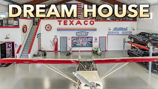 Touring a PILOTS DREAM HOUSE with Plane Garage ZillowGoneWild [upl. by Anatollo991]