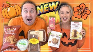 NEW FALL AND PUMPKIN TRADER JOES TASTE TEST [upl. by Einnor]