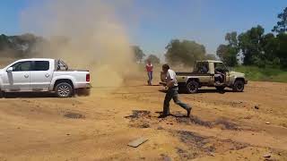 Tug of War  VW Amarok vs Toyota Land Cruiser [upl. by Nob]