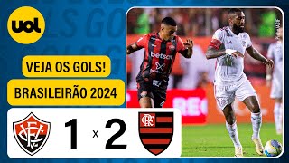 VITÓRIA 1 X 2 FLAMENGO  CAMPEONATO BRASILEIRO 2024 VEJA O GOLS [upl. by Rawdan235]