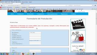 Segundo Video Instructivo Llenado del Formulario de Postulación Parte 1 [upl. by Yorgos]